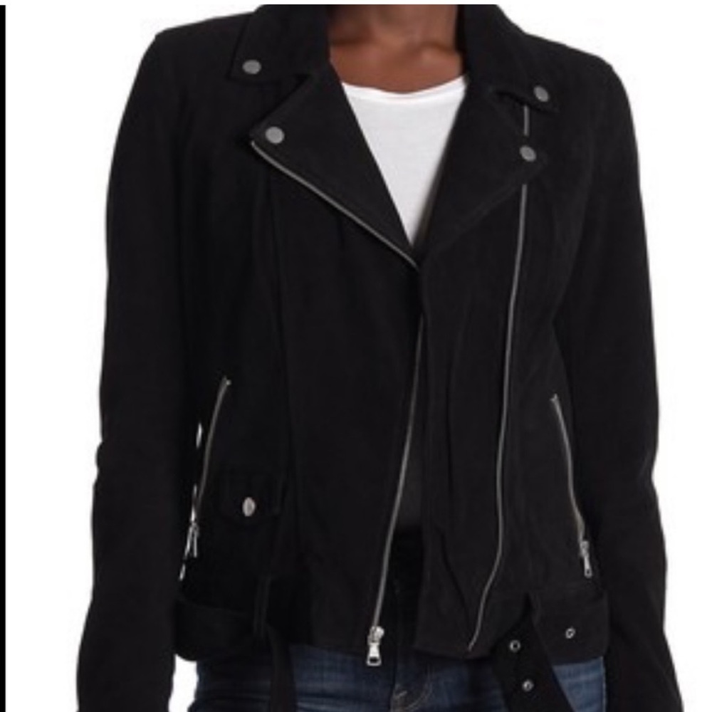 UGG Women's New Black Suede Moto Jacket Size S